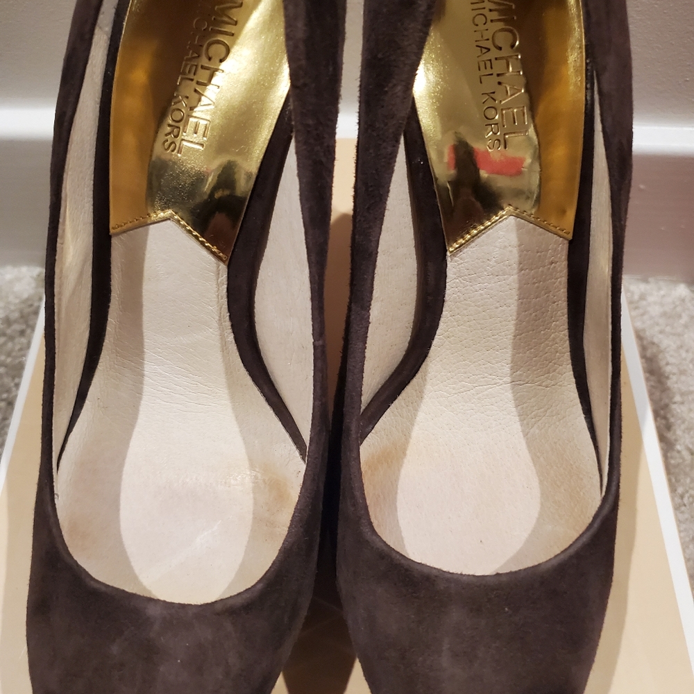 Michael Kors *Runway* Suede Platform Pumps